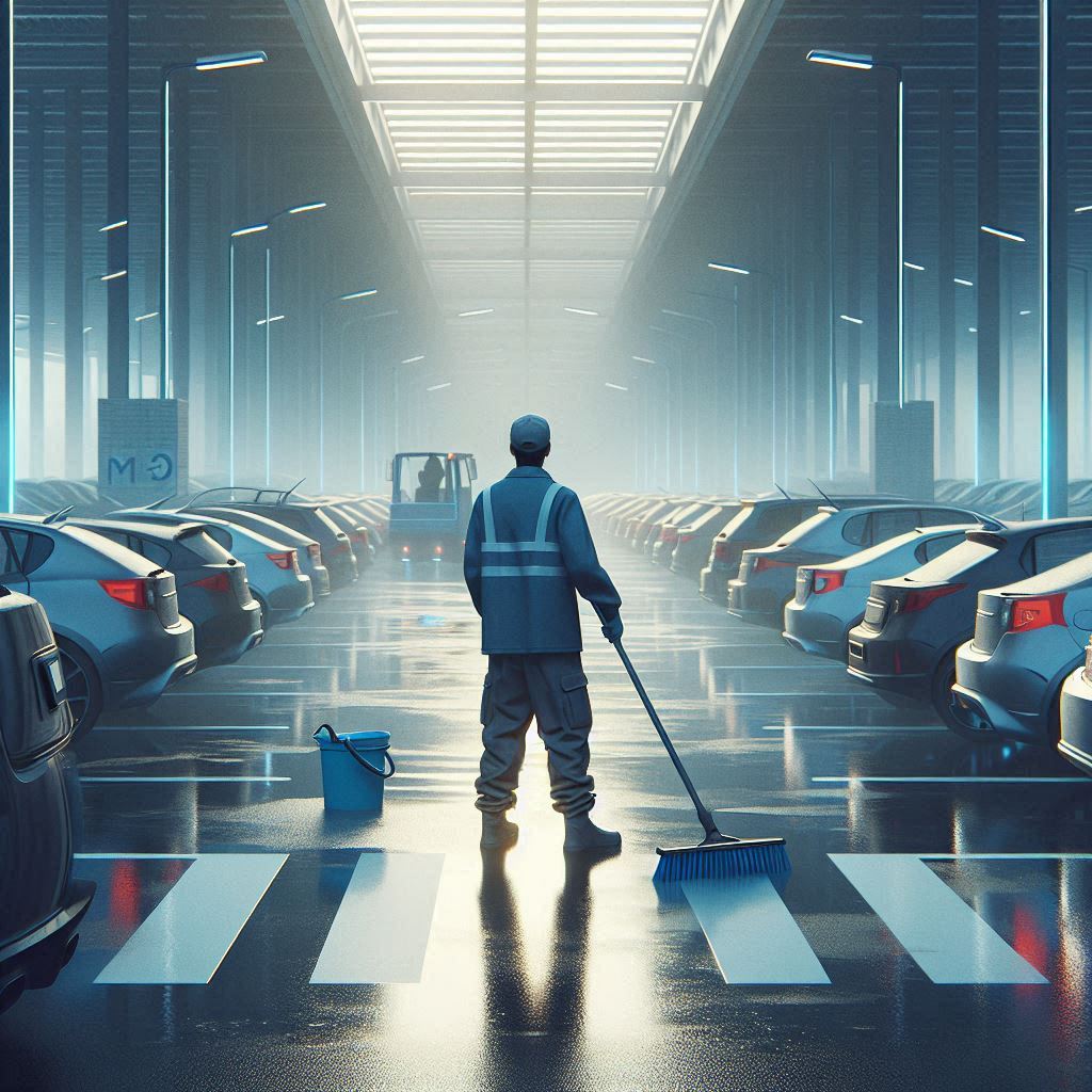 Parkplatzreinigung Bild 1